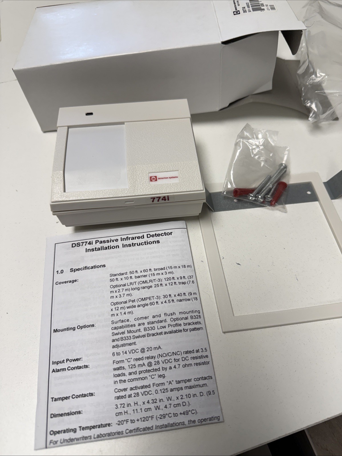 DS DETECTION SYSTEMS 774I MOTION DETECTOR *50* Available TOP QUALITY PIR 50'x60'