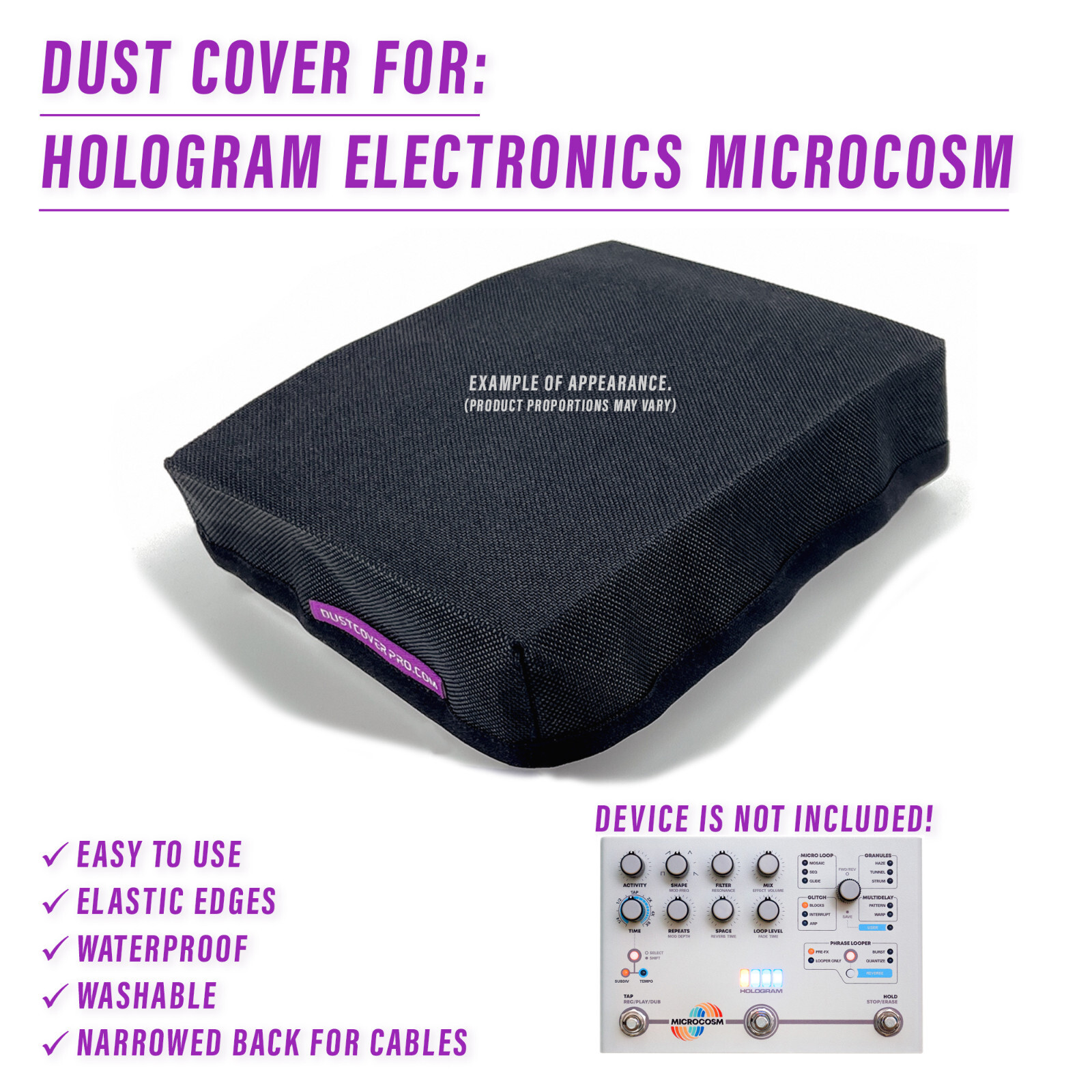 DUST COVER for HOLOGRAM ELECTRONICS MICROCOSM