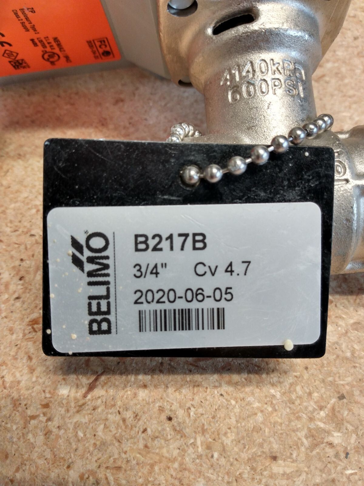 Belimo B217B+TFRB24 3/4" CV 4.7