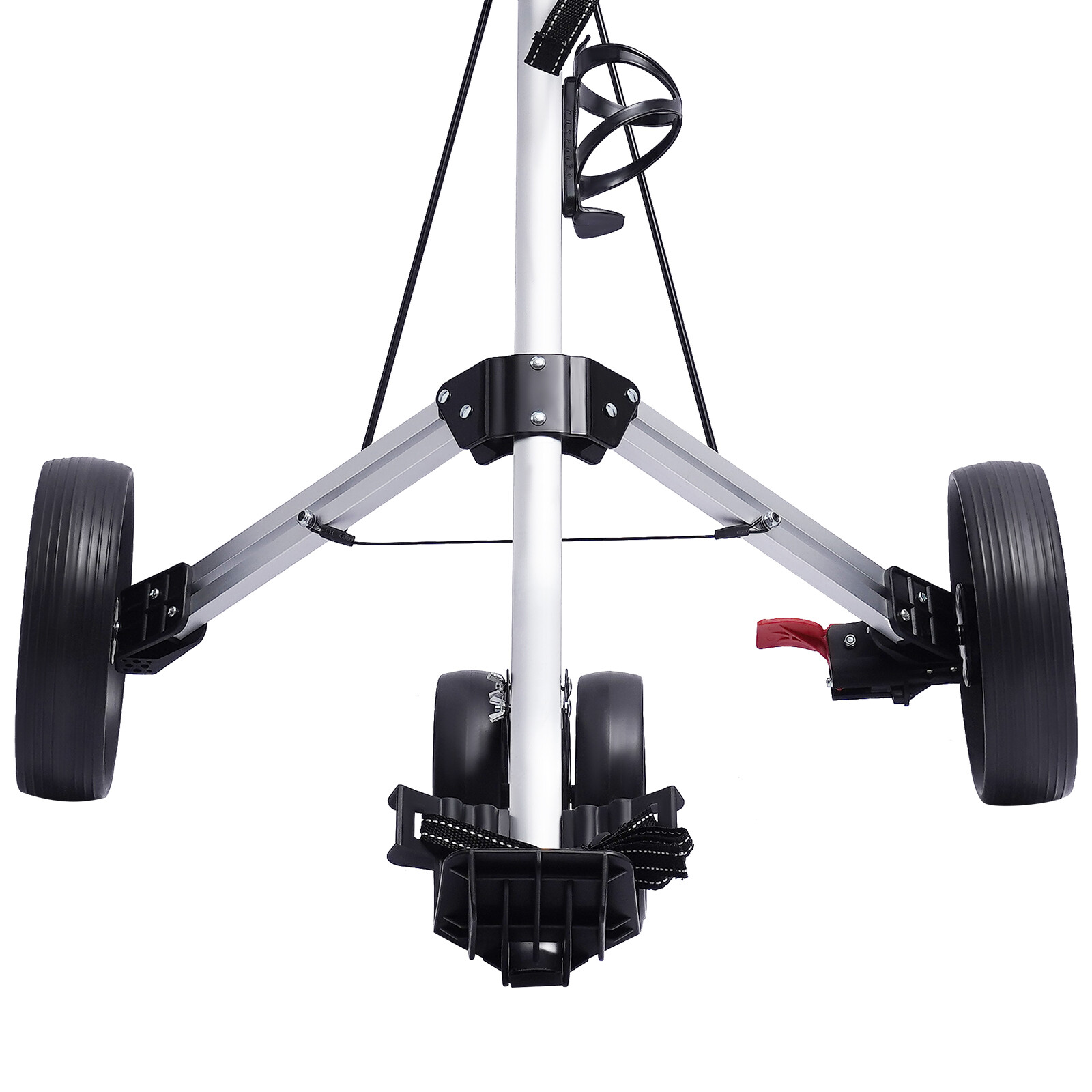 3 Wheel Golf Push Cart Lightweight Push Pull Golf Cart Trolley Sturdy Foldable