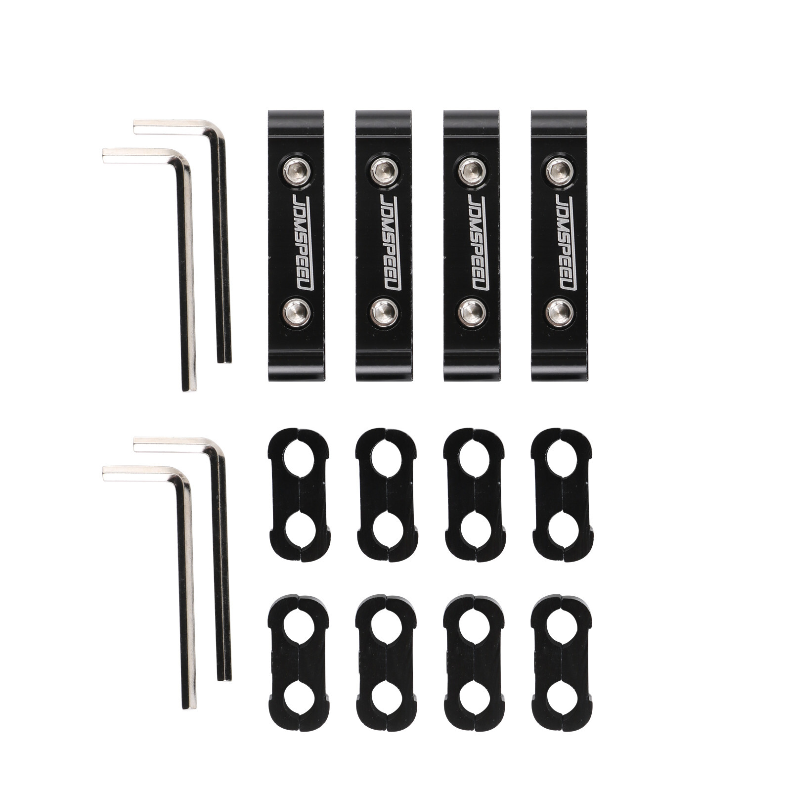 Black Aluminum Wire Separator Spark Plug Electrical Wire Divider For 8 9 10mm