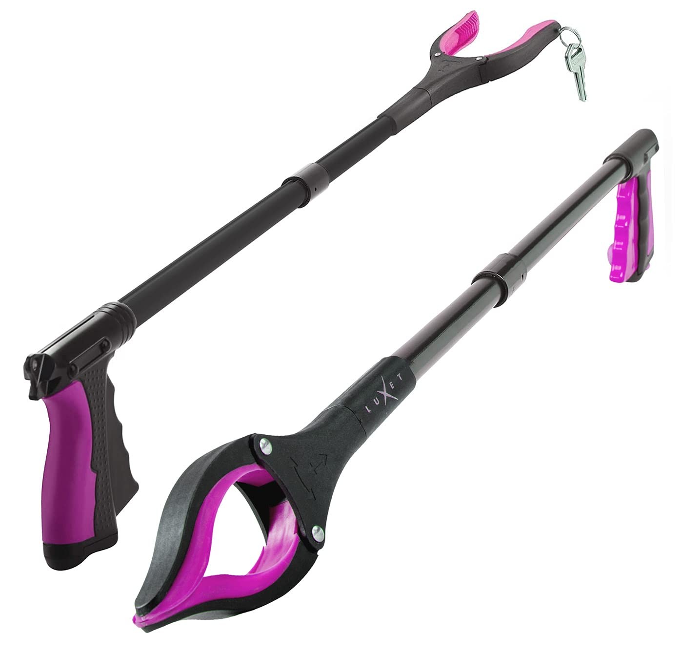 Grabber Reacher Tool  2 Pack  Latest Version Long 32 Inch Foldable Pick Up St...