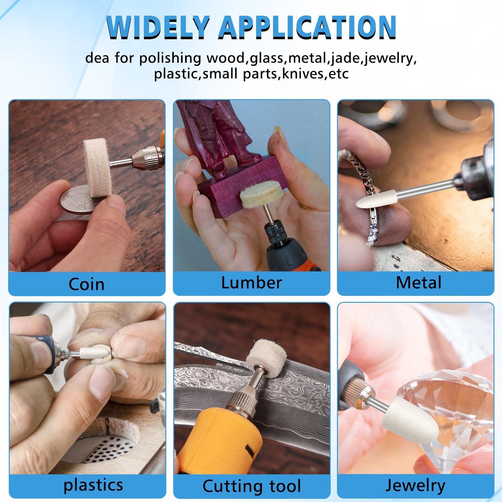 110pcs Buffing Wheel for Dremel Polishing Kit, Dremel...