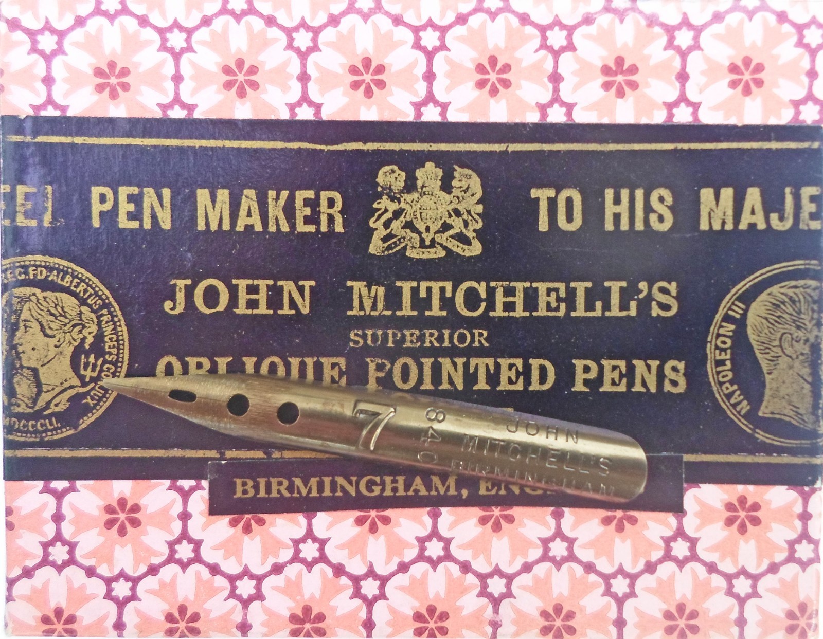 12 vintage John Mitchell's Oblique Pointed 840/7 nibs