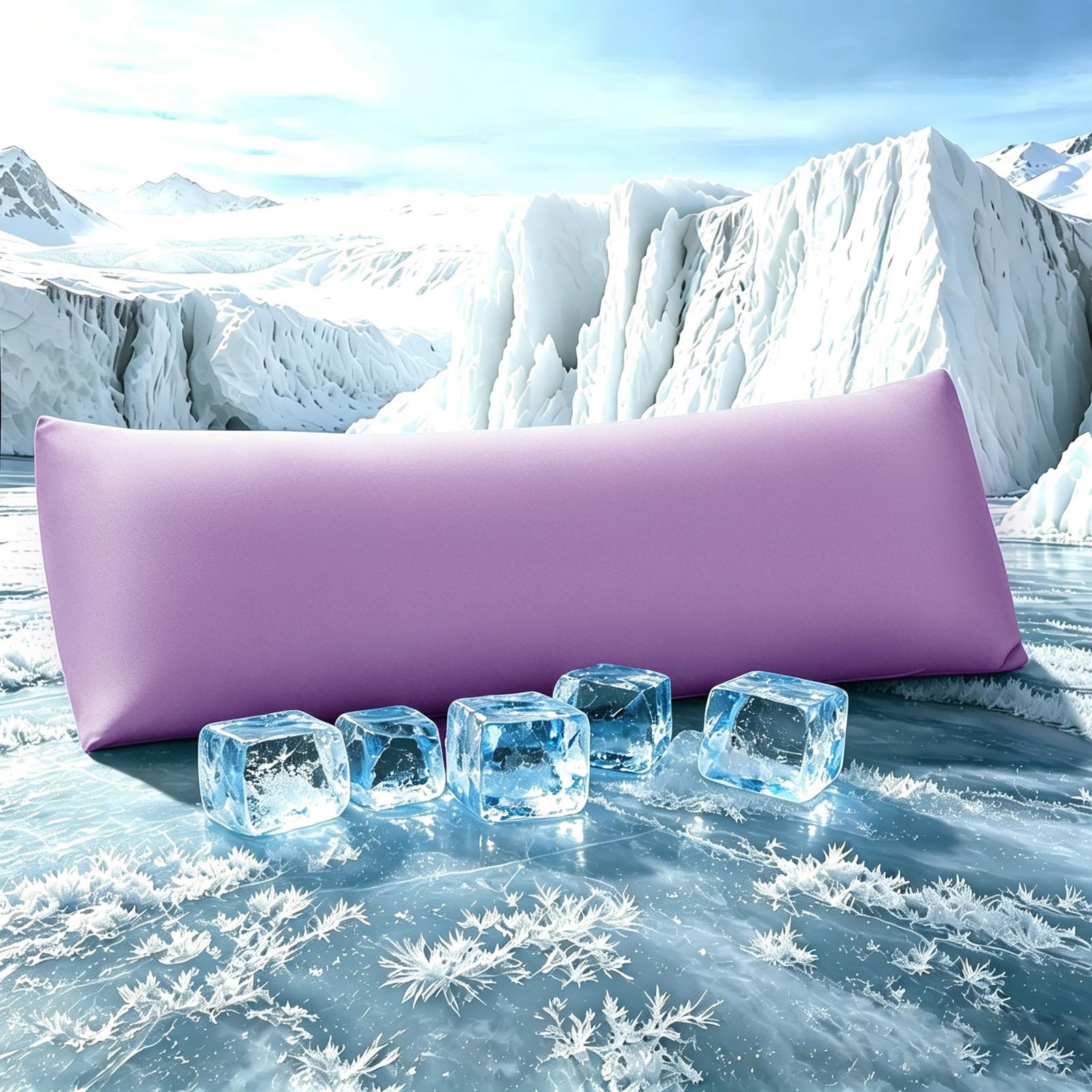 Cooling Body Pillow Case, Silky Soft Breathable Pillowcase with Envelope Clos...