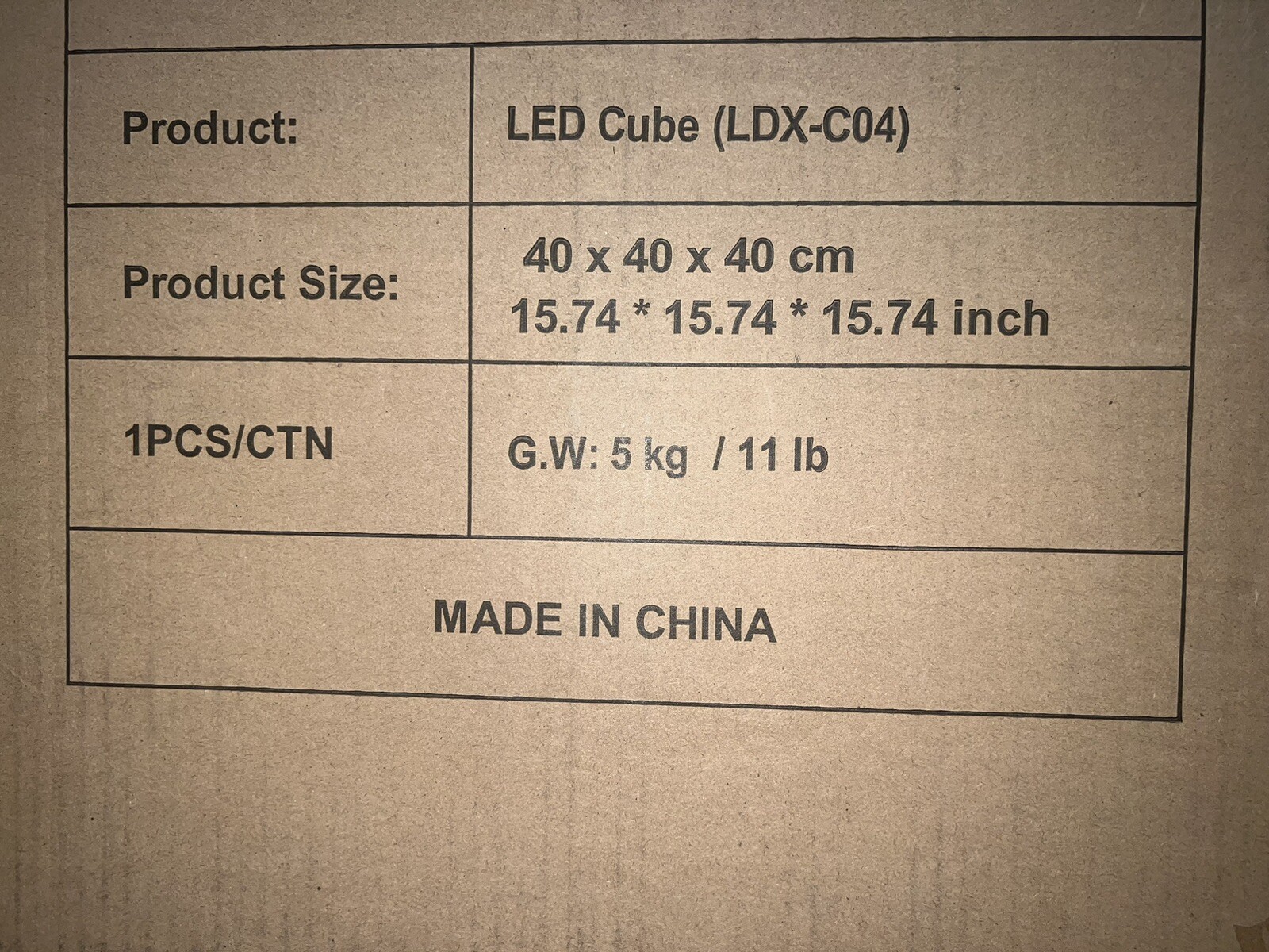 16-Inch LED Rechargeable Decorative Light Cube | Waterproof, Dimmable, Adjustabl