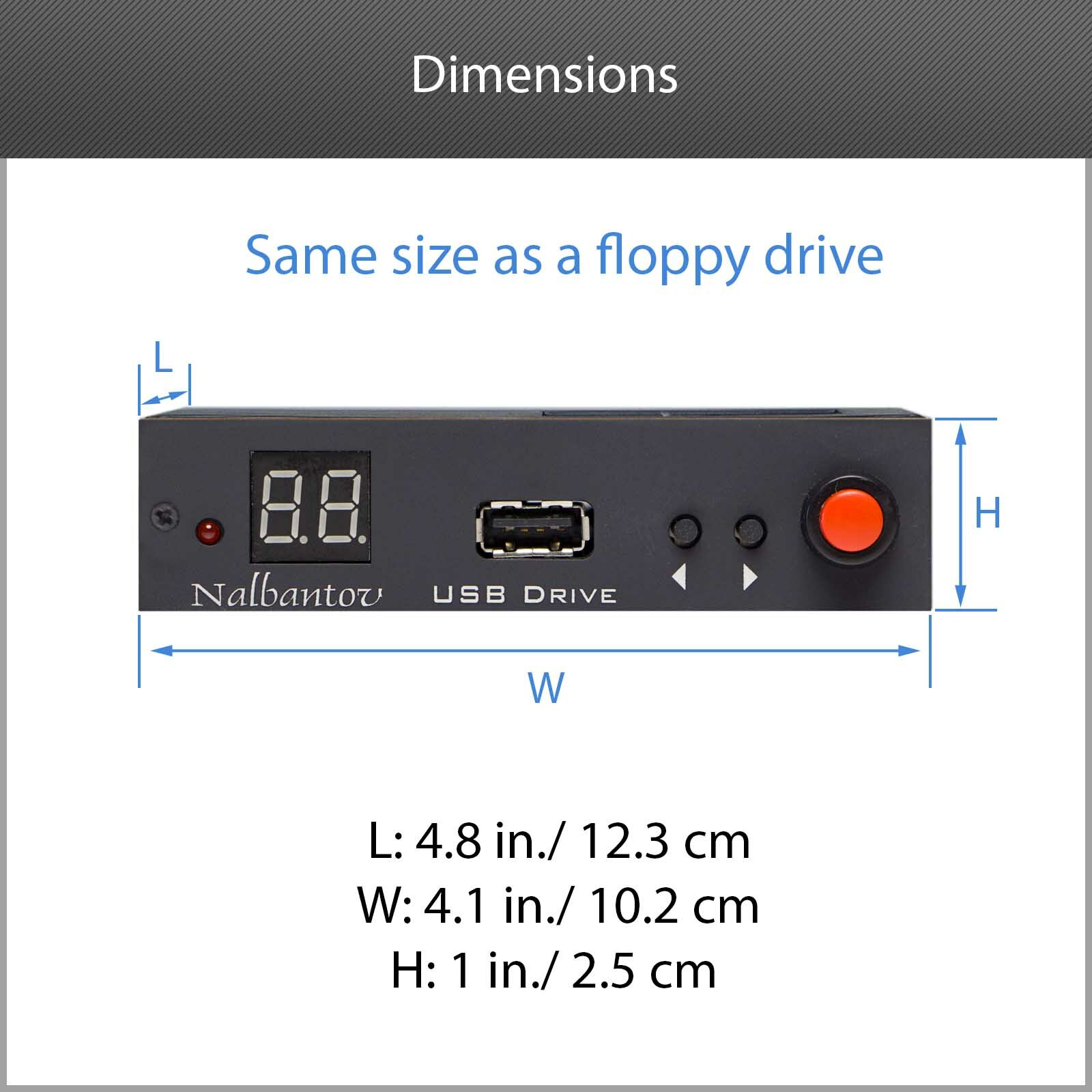 Nalbantov USB Floppy Disk Drive Emulator N-Drive 100 RB for Technics SX-FA1