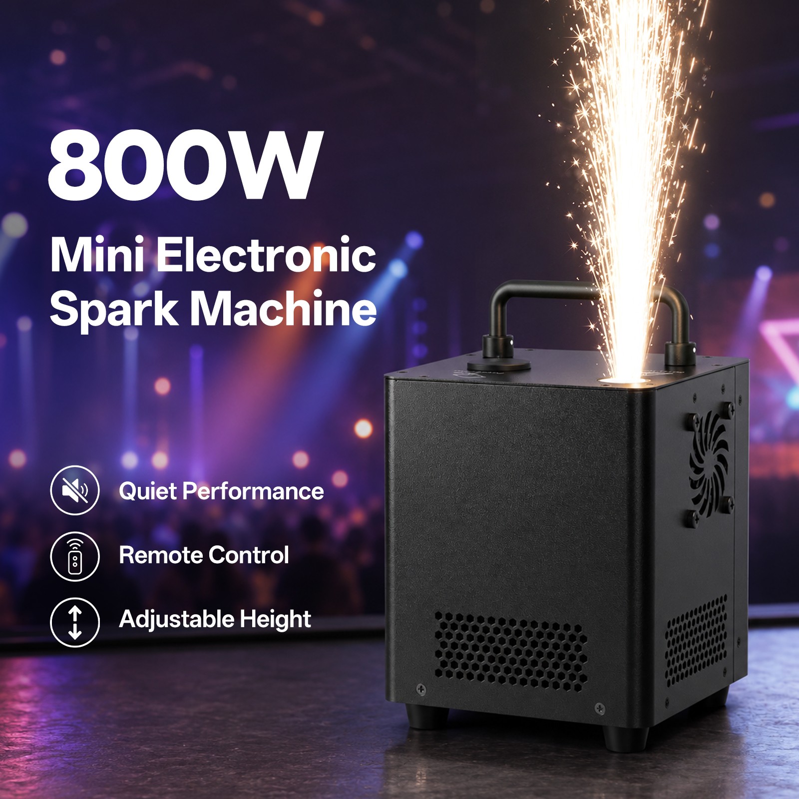 800W Cold Spark Machine Wedding DJ Party Stage Effect Firework Machine
