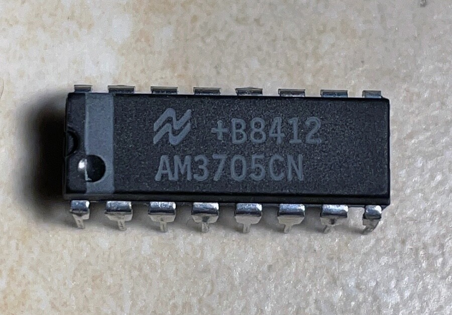 National AM3705CN 8 Channel MOS Analog Multiplexer - NOS