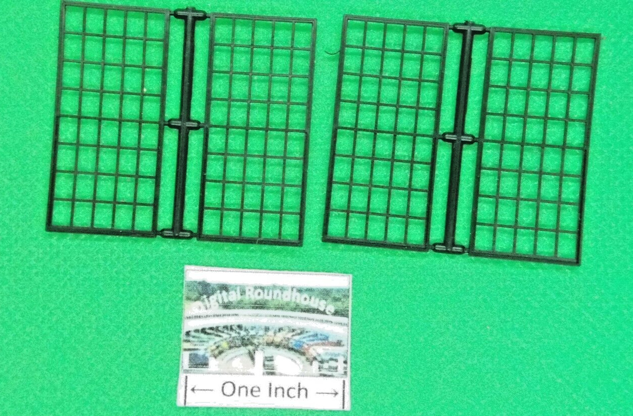 Grandt Line HO #5010-4 Roundhouse 40 Pane Windows - 60" X 120" (4) - See Below