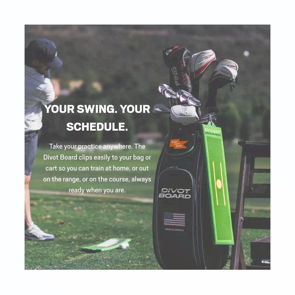 Divot Board - The Original Patented Low Point and Swing Path Trainer - Instan...