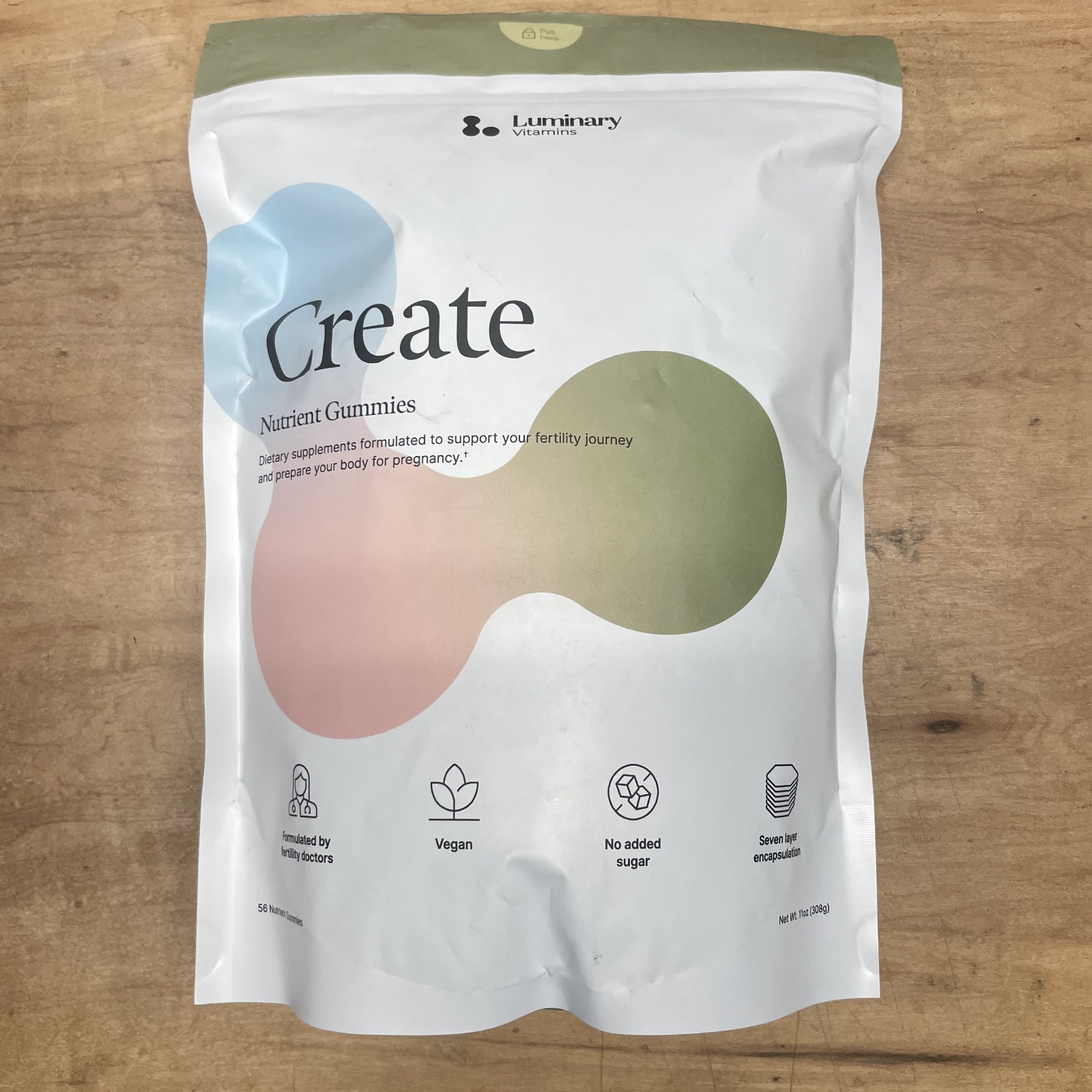 Luminary Vitamins – Create Nutrient Gummies (56 Count) New Sealed