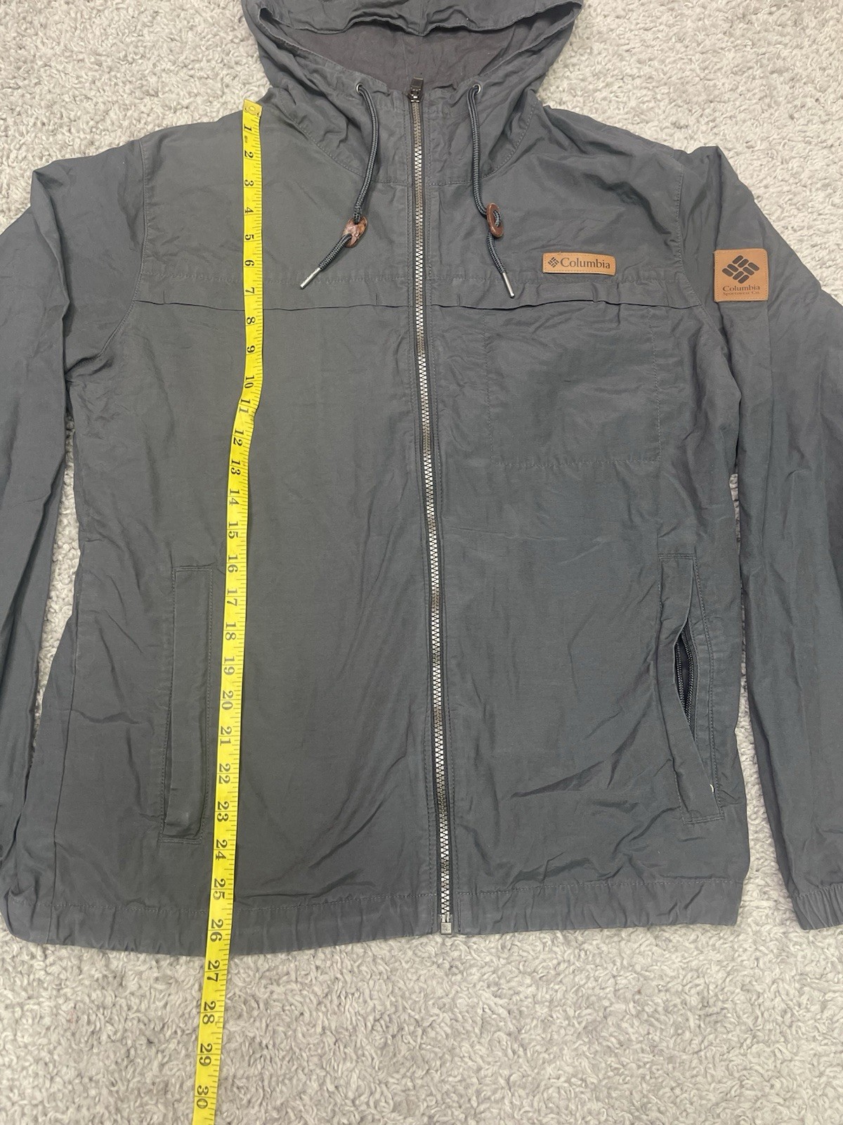 COLUMBIA Carbon Light Weight Water Resistant Coat Men Jacket Size Medium
