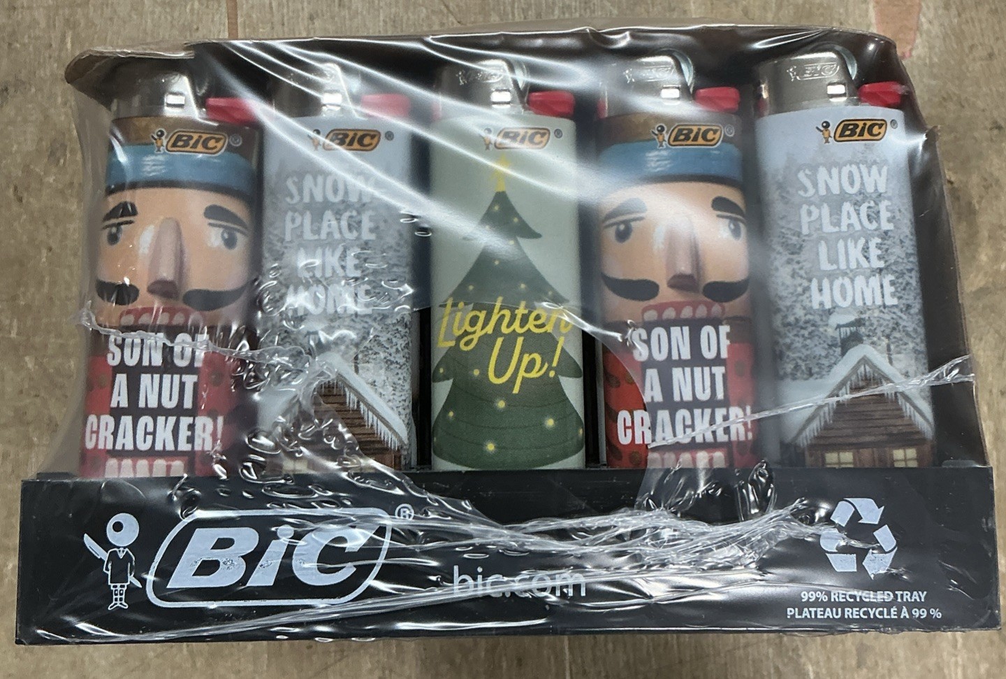BIC Special Edition Holiday Series Lighters 50 Count Tray