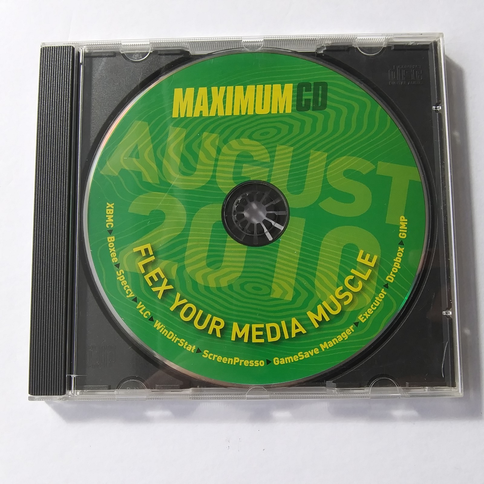 MaximumCD August 2010 Flex Your Media Muscle Software CD VLC GIMP XBMC PC