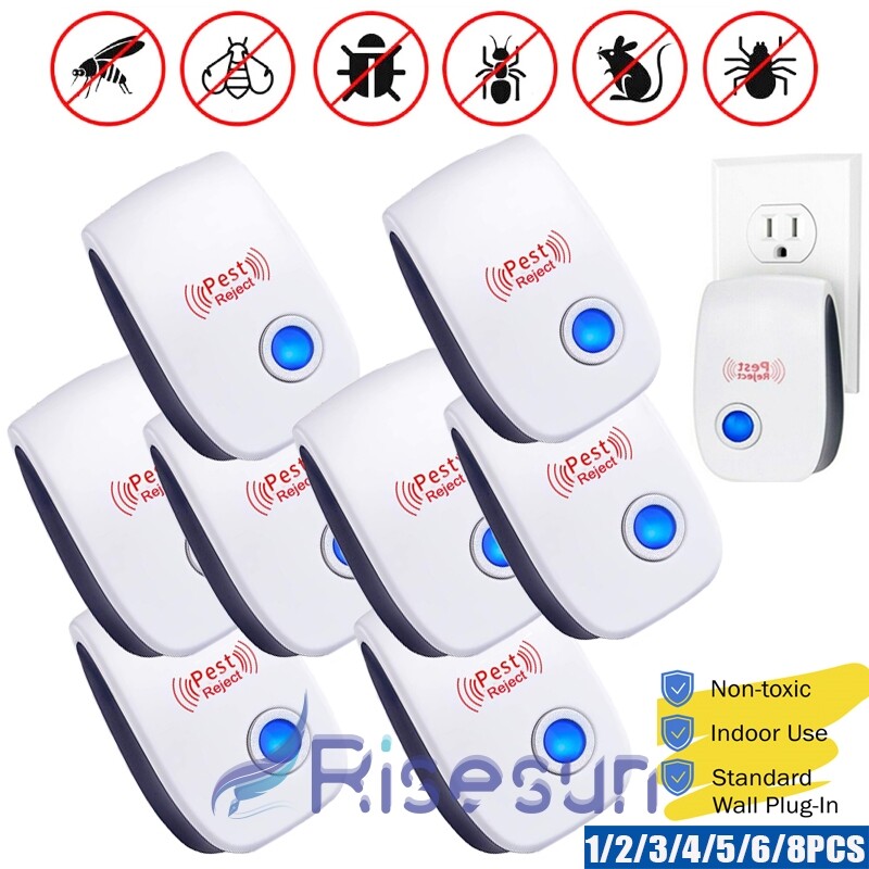 Plug Ultrasonic Pest Reject Home Control Electronic Repellent Mice Rat Repeller