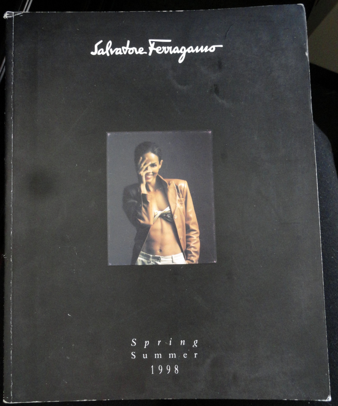 Vtg Salvatore Ferragamo fashion catalog Spring Summer 1998 Men Women shoes bag
