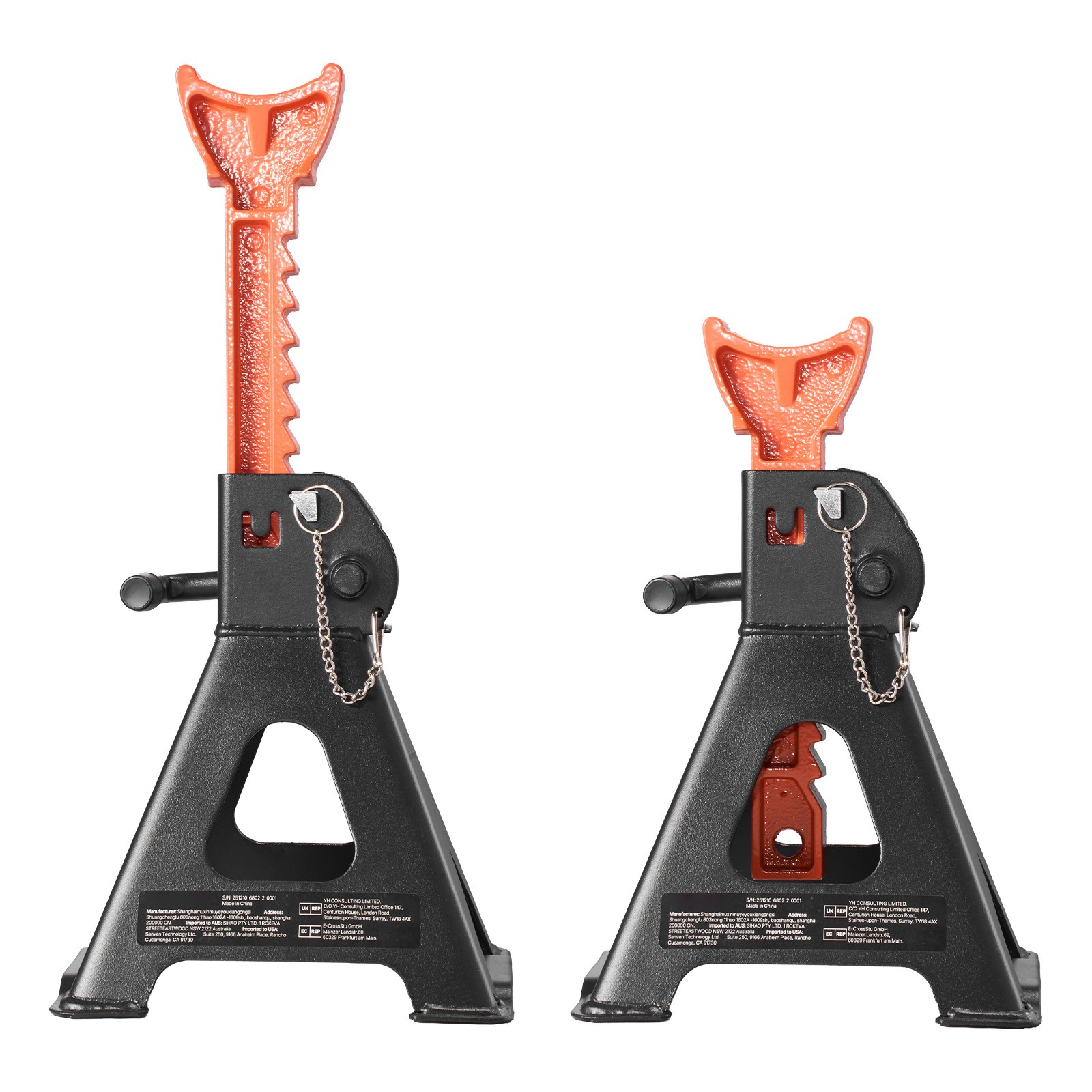 Uimoso Heavy Duty Steel Jack Stands 3T (6,600 lbs) with Double Locking System