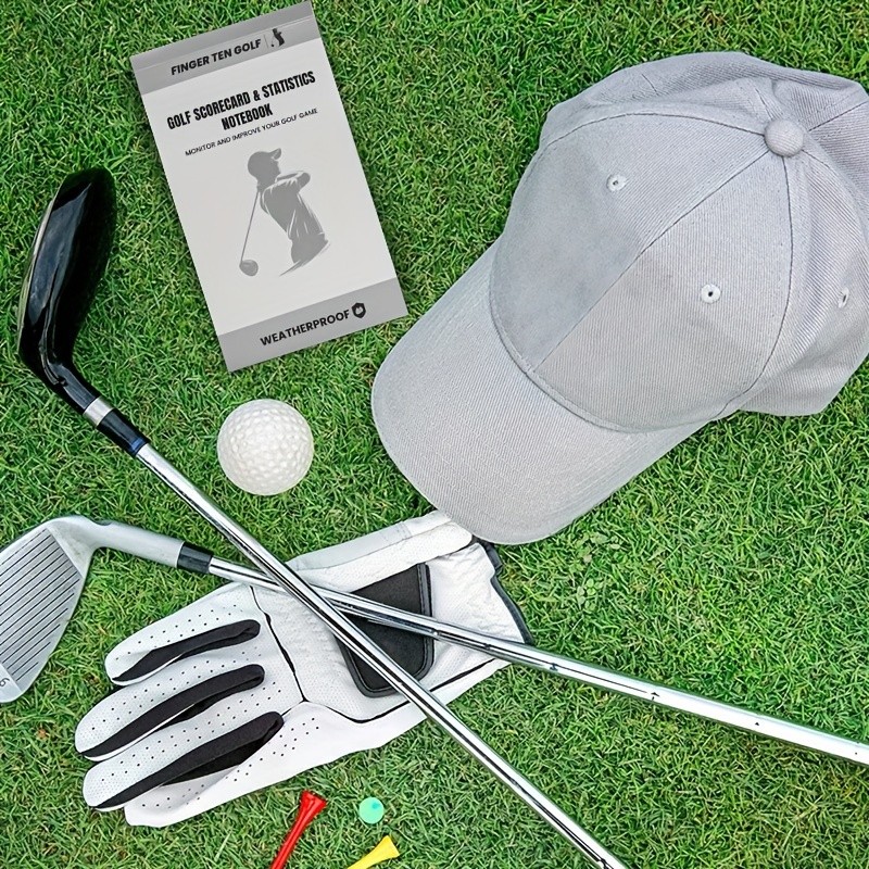 Yardage Book Cover Golf Score Book Golf Notebook Back Pocket 2 Pack