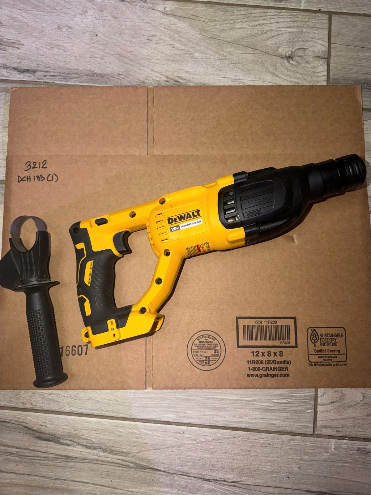 DEWALT DCH133 20V Max 1” SDS Plus D-Handle Rotary Hammer Drill (Tool Only)
