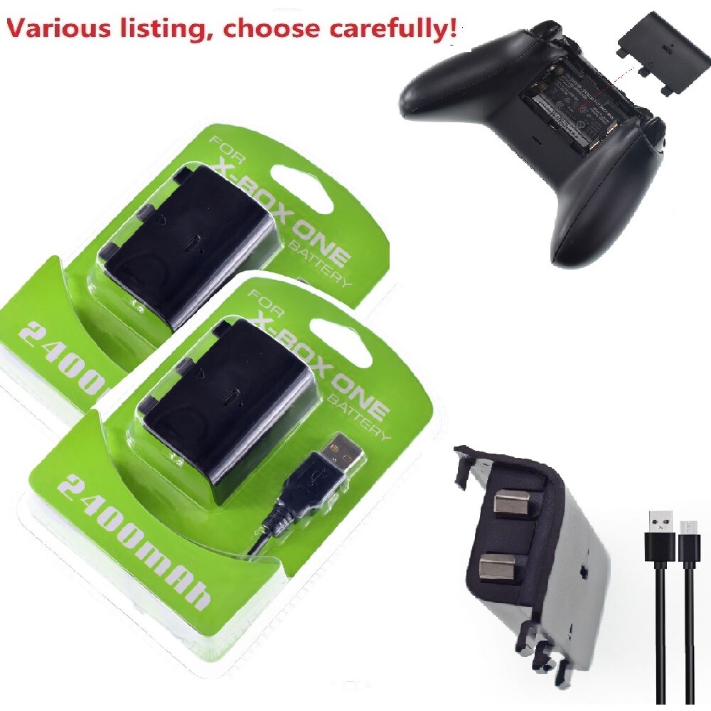 Rechargeable Battery Pack For Xbox One S E X Wireless Controller + USB Cable
