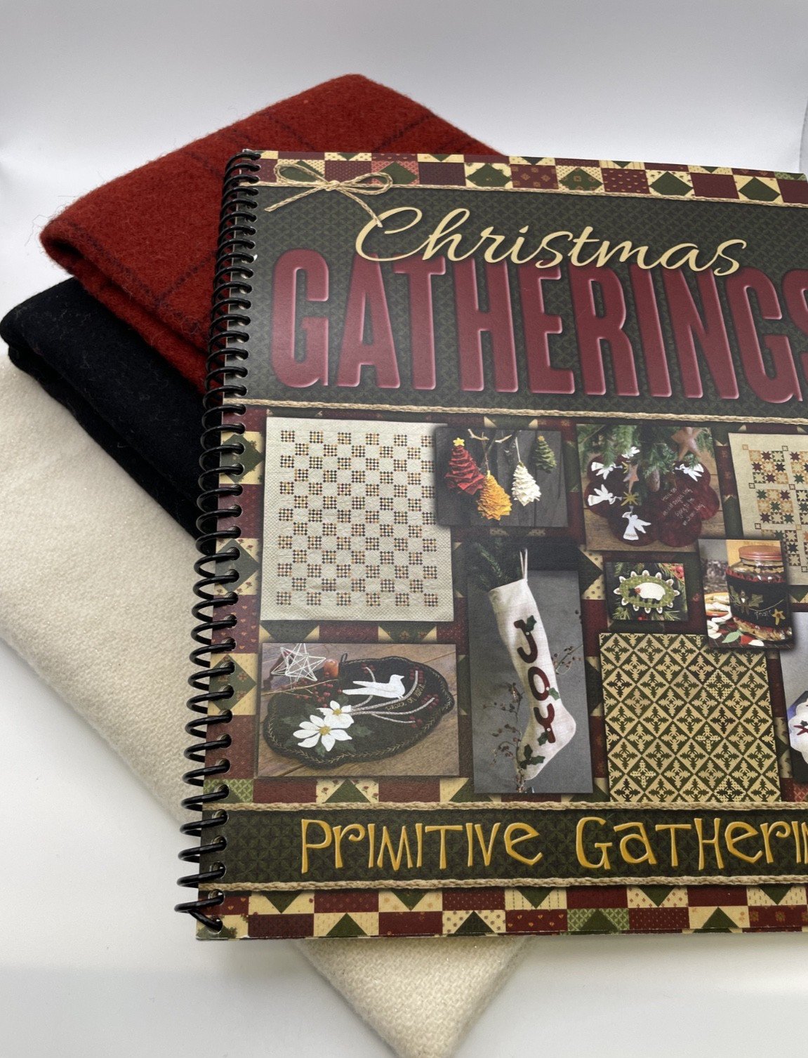 Christmas Gatherings Quilt Pattern Book by Primitive Gatherings + Wool Pieces