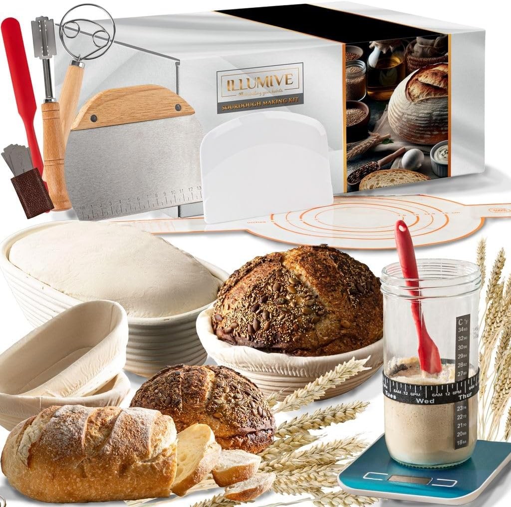 Sourdough starter kit Inclusive sourdough bread baking supplies. Sourdough