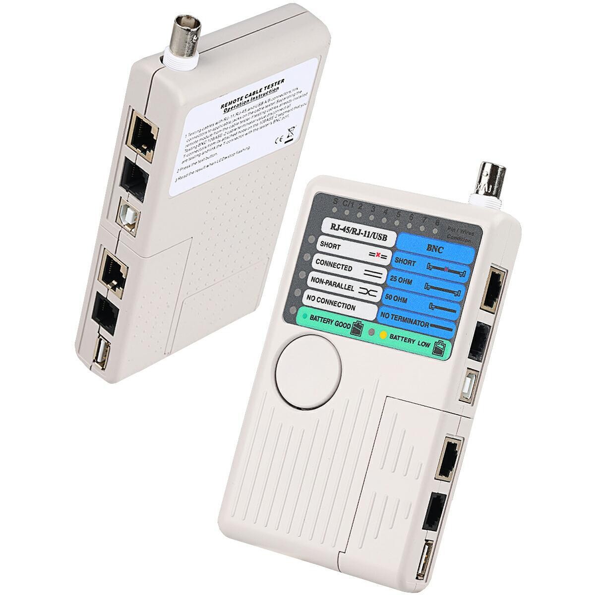 4 In 1 Multi Function Network Cable Tester RJ45/RJ11/USB/BNC LAN Cable Cat5 Cat6