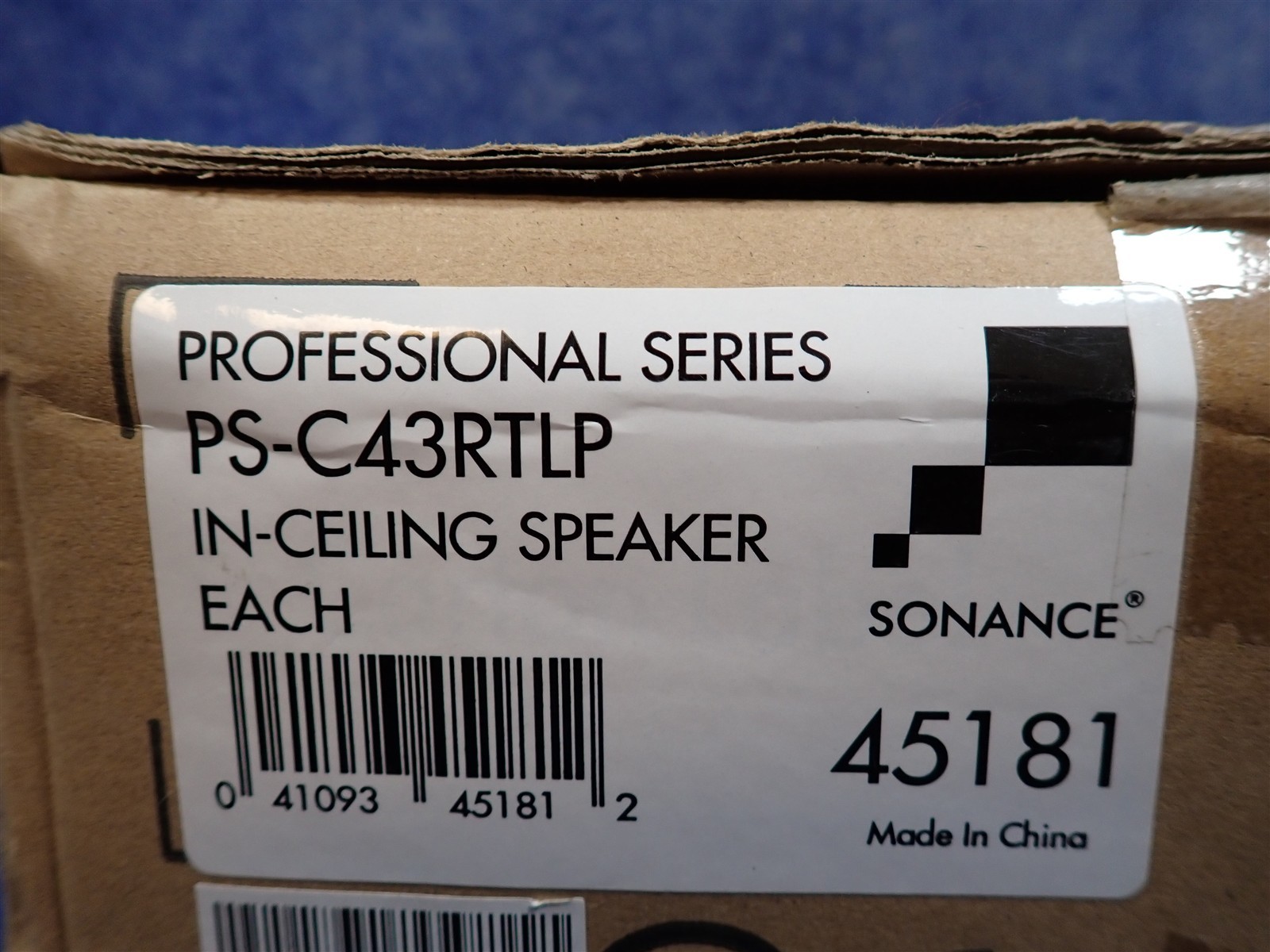 NEW Sonance PS-C43RTLP 45181 4" Low Profile In-Ceiling SINGLE Speaker (S9)