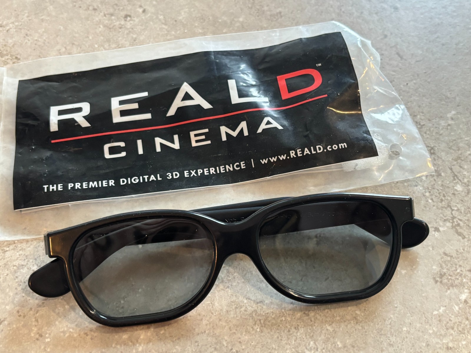 Vintage RealD 3D Eye Glasses Movie Theater Viewing Stereoscopic Film Cinema