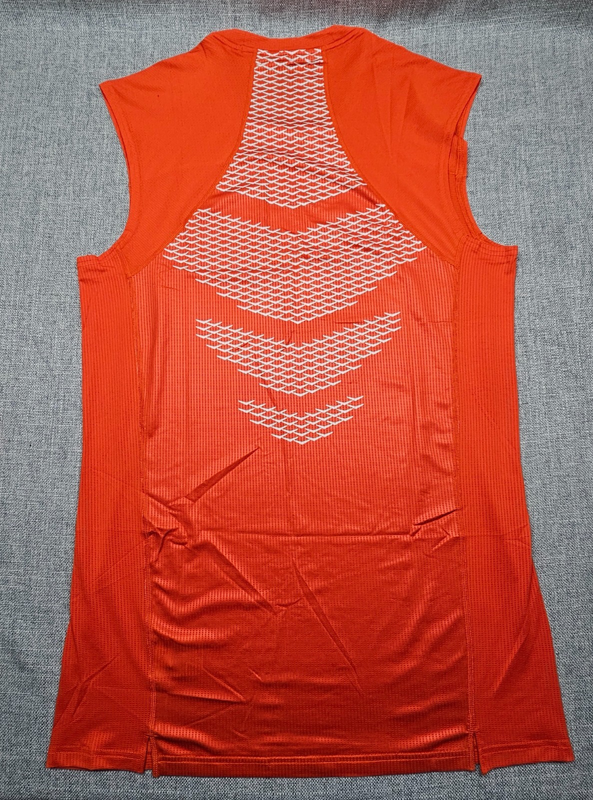 Nike Pro Hypercool Shirt Mens 4XL Orange Compression Sleeveless Training Top