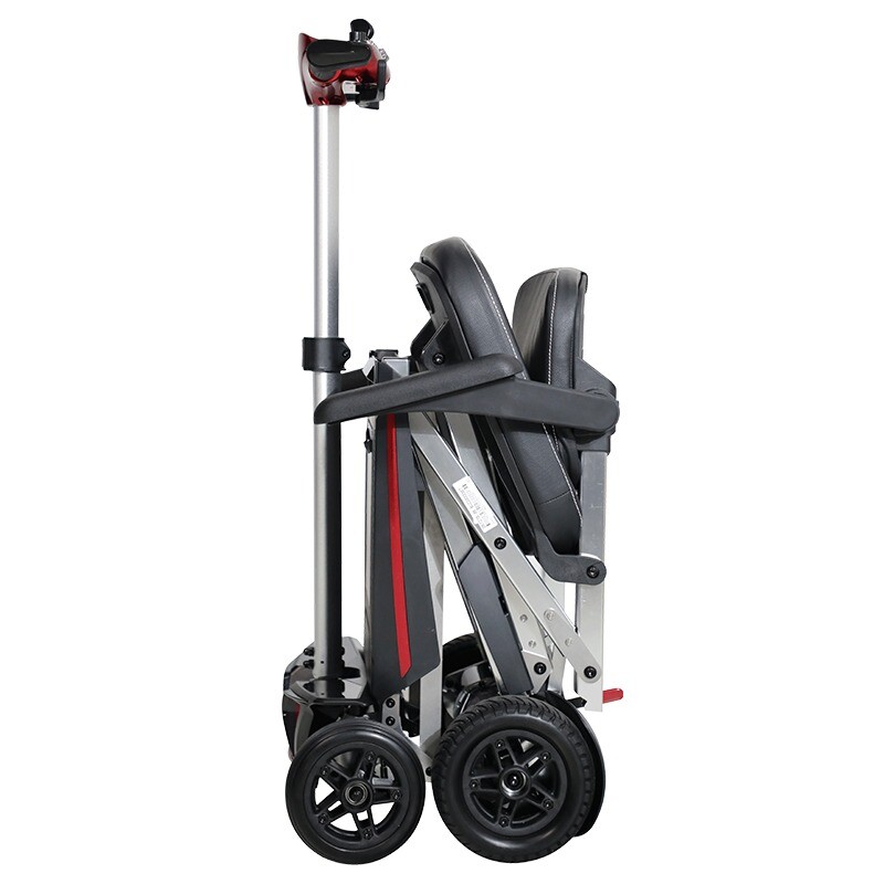 Lightweight Travel Mobility Scooter Foldable 4 Wheels 9.32miles 275 lb Capatity