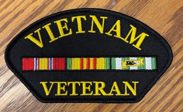 VIETNAM VETERAN Embroidered Ribbon Patch Iron On or Sew On NEW