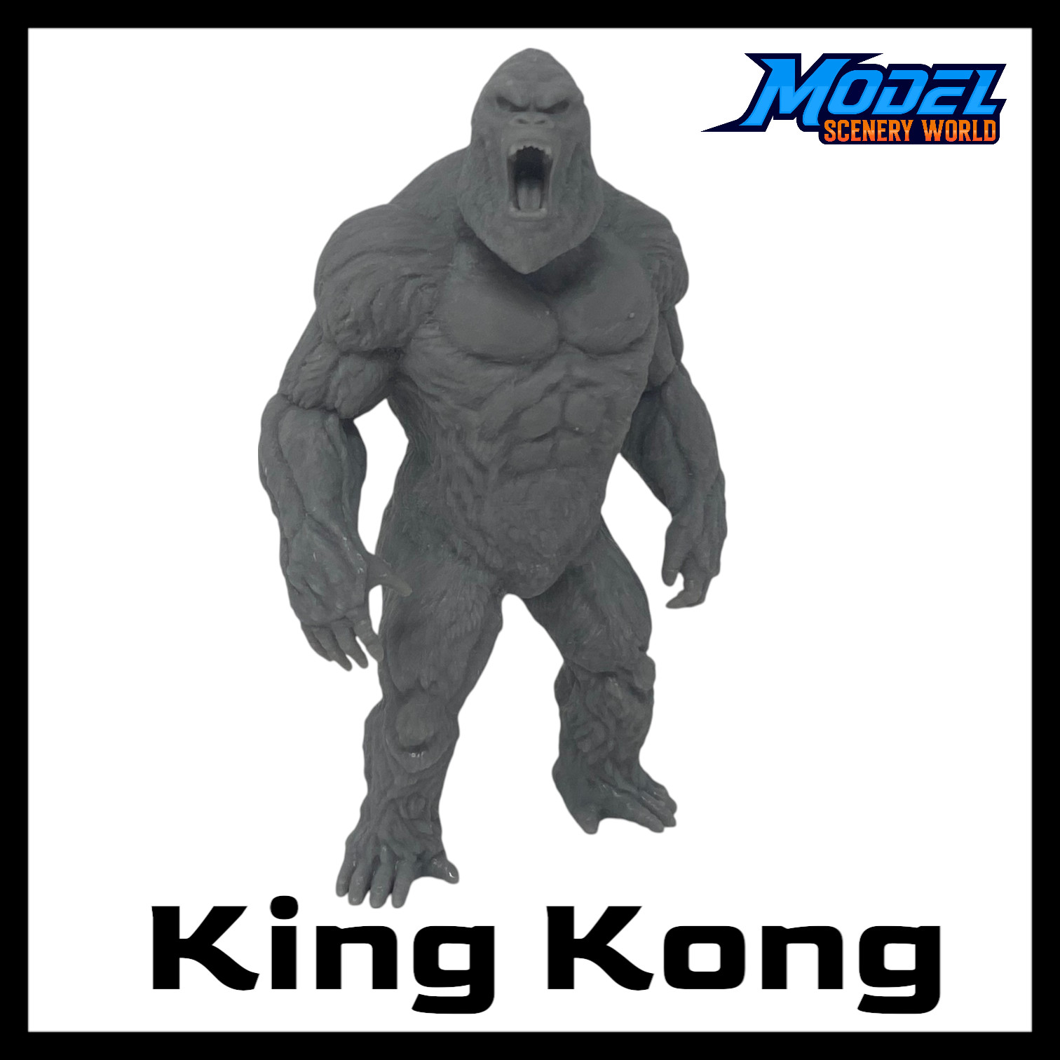 King Kong 24' Tall - N Scale 1:160 - Gray