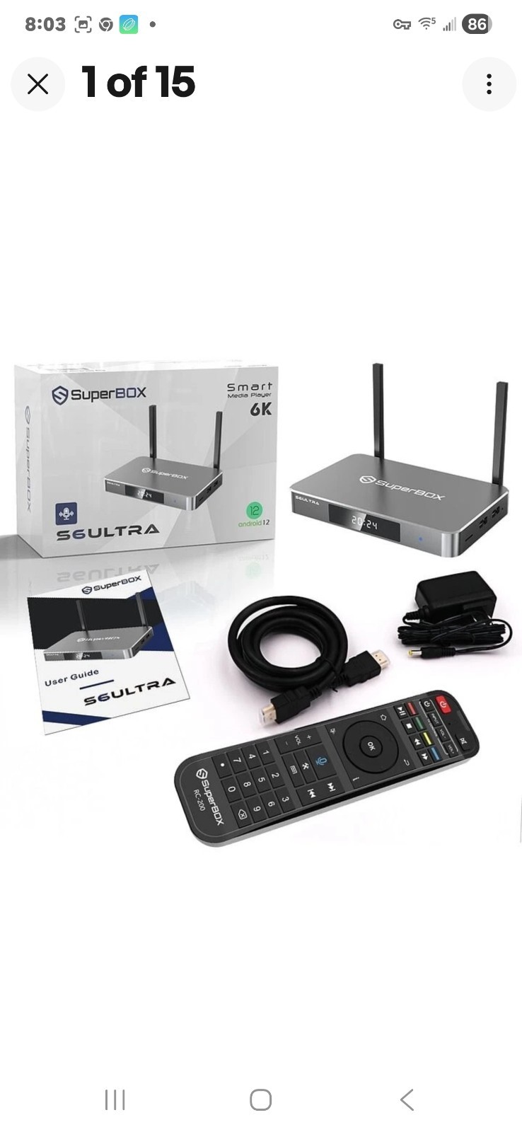 Superbox S6 /Ultra Android TV Box WiFi 6K  Latest 2026 Model–Tested and setup