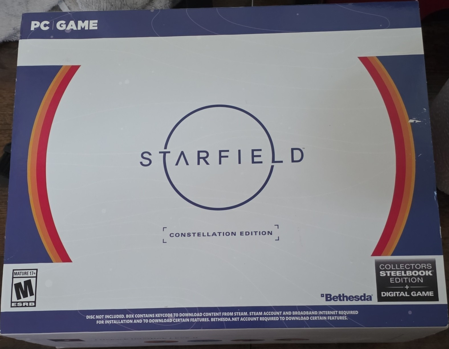 Bethesda Starfield Constellation Edition PC Steelbook Watch USB. no game.
