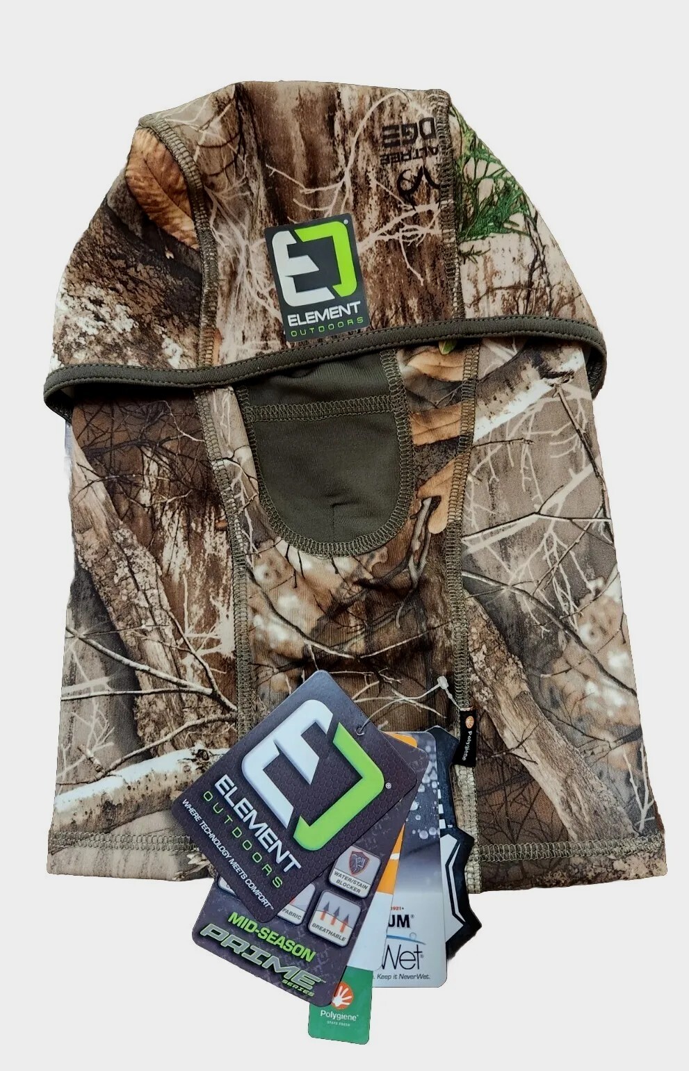 Element Outdoors Mens Prime Series Midseason Facemask Hunting Balaclava NWT $38