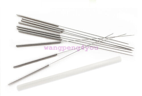 Acupuncture Single Spring Handle needles with guide tube 500 1000