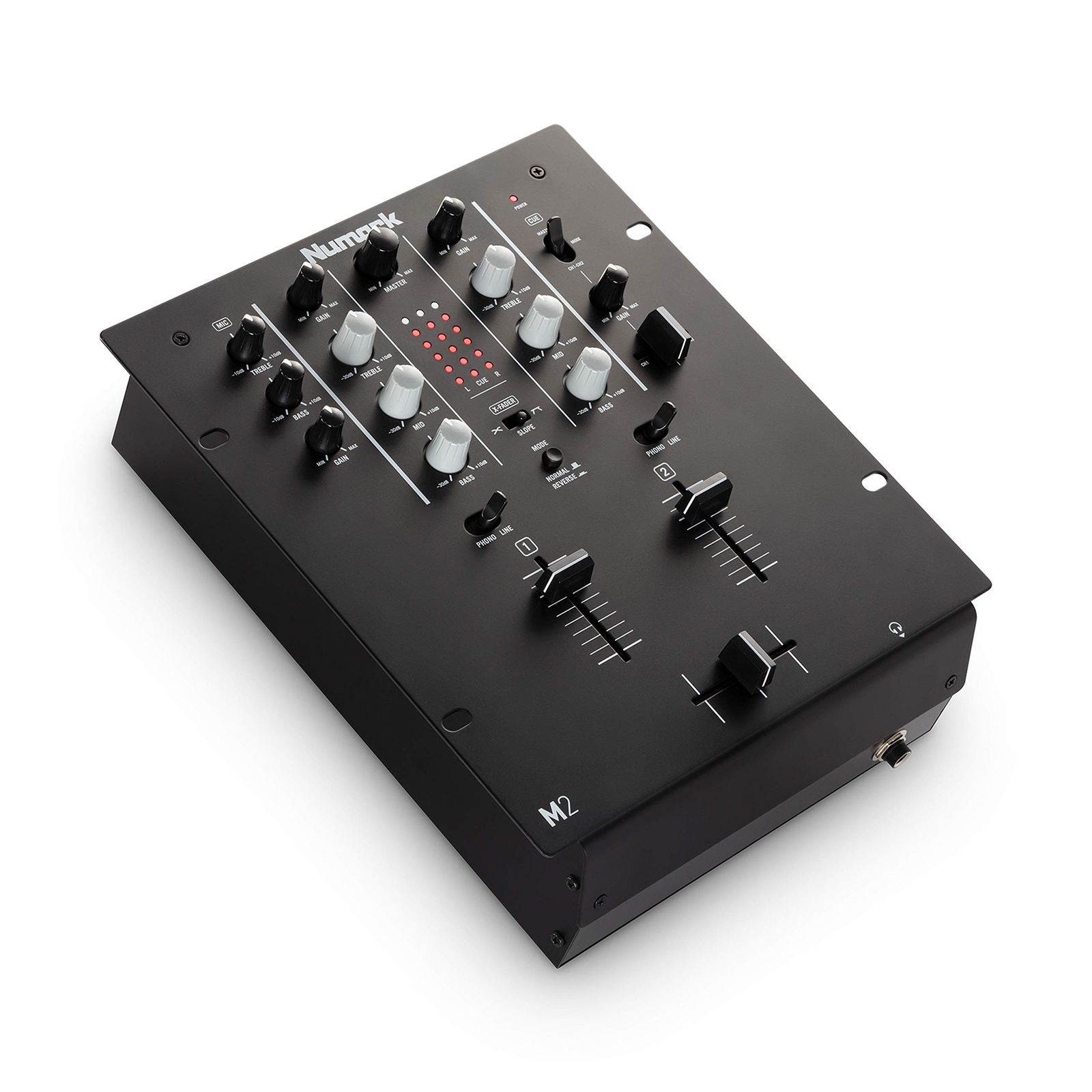Numark M2 - 2-Channel Scratch DJ Mixer, Rack Mountable with 3-Band EQ, Microp...