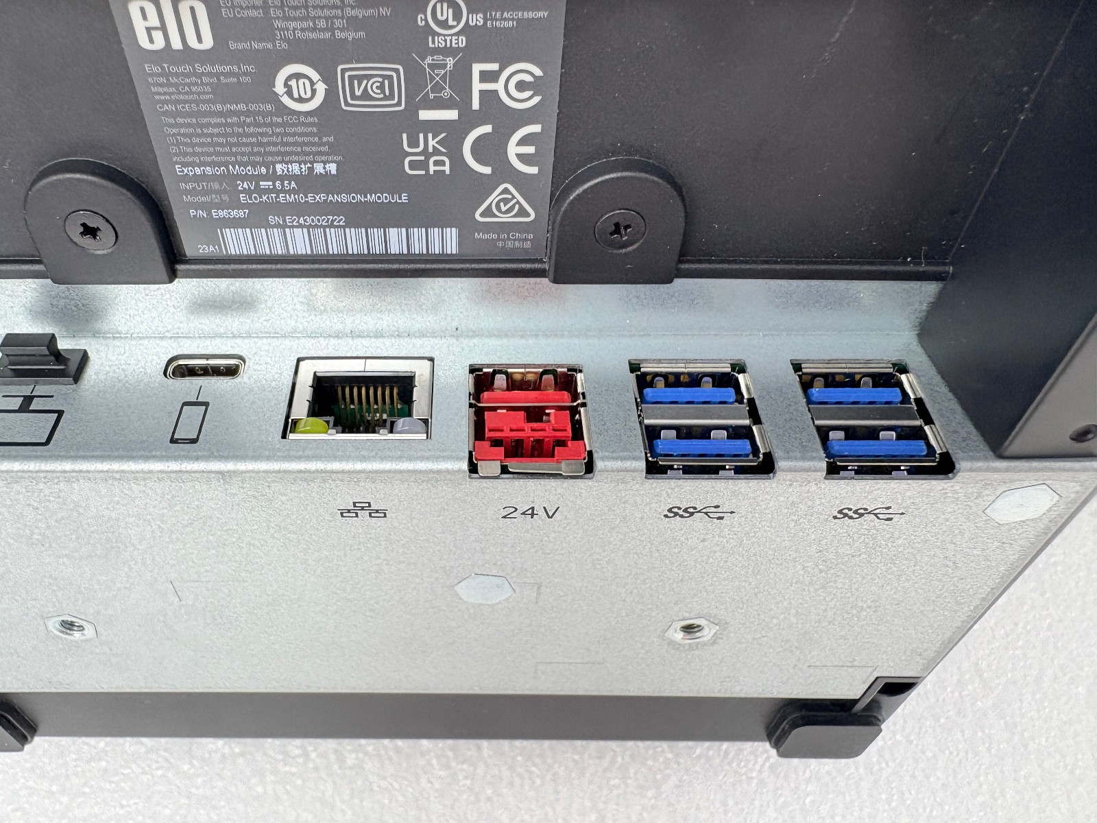 Pre Owned | Elo E863687 EM10 Expansion Module for M50 Mobile Computer - Black