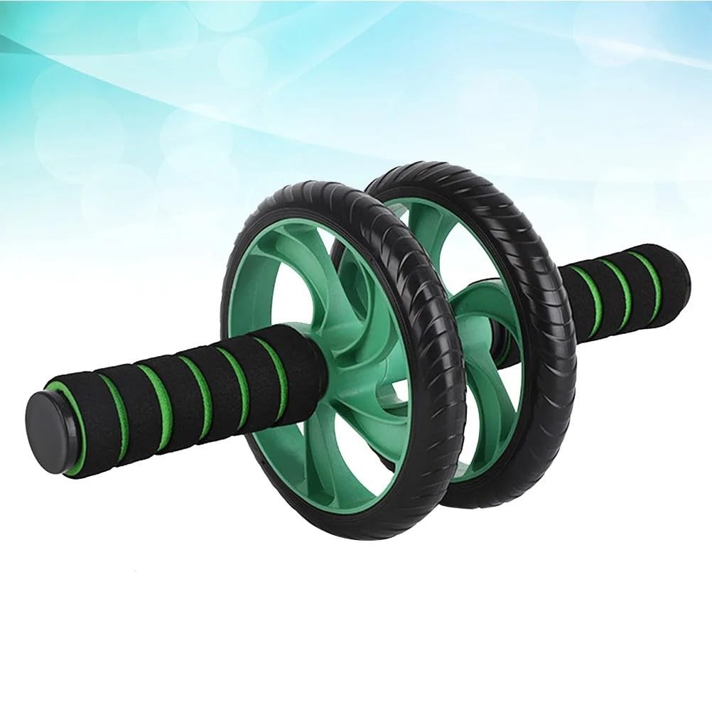 Abdominal Roller Wheels Ab Trainer with Knee Pad Core Workout Exercise Muscle...