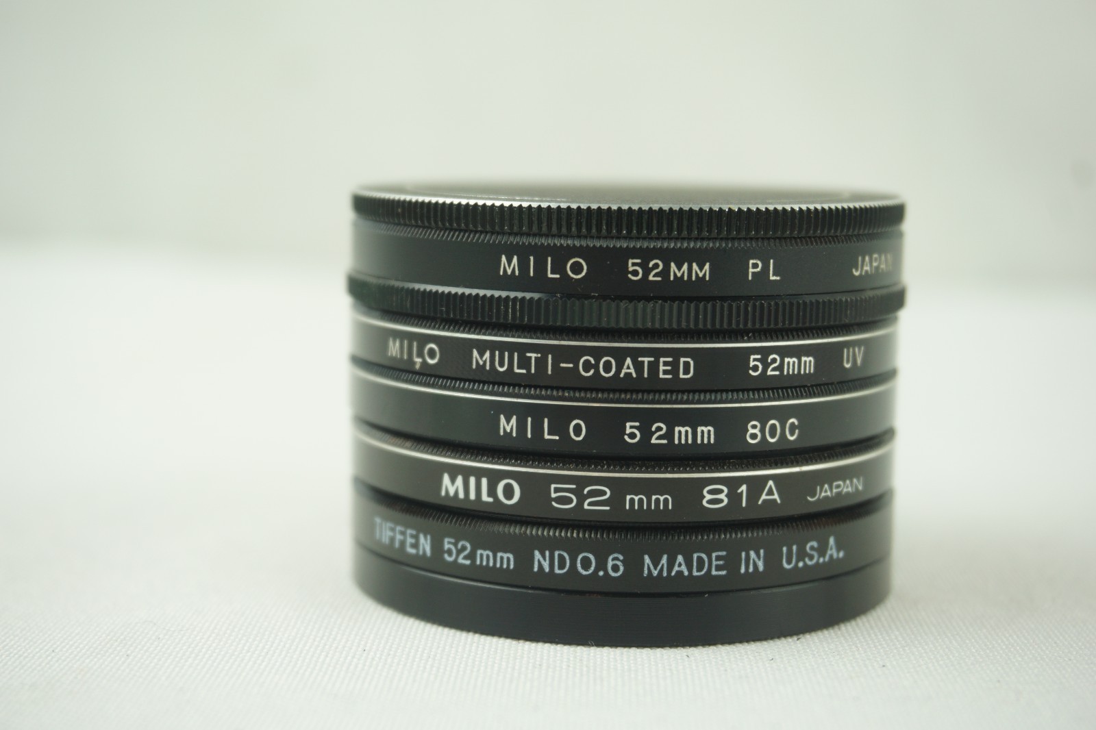 Milo & Tiffen 5 Filter Puck 52mm Multiple Colors Made Japan & US