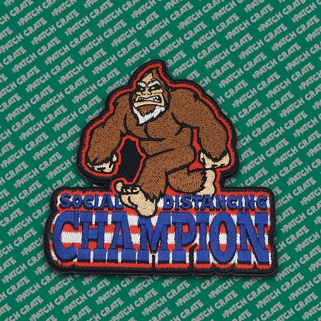 RARE Set of 5 Patch Crate Cryptid Custom Patches 2pc Hook/Loop Backing