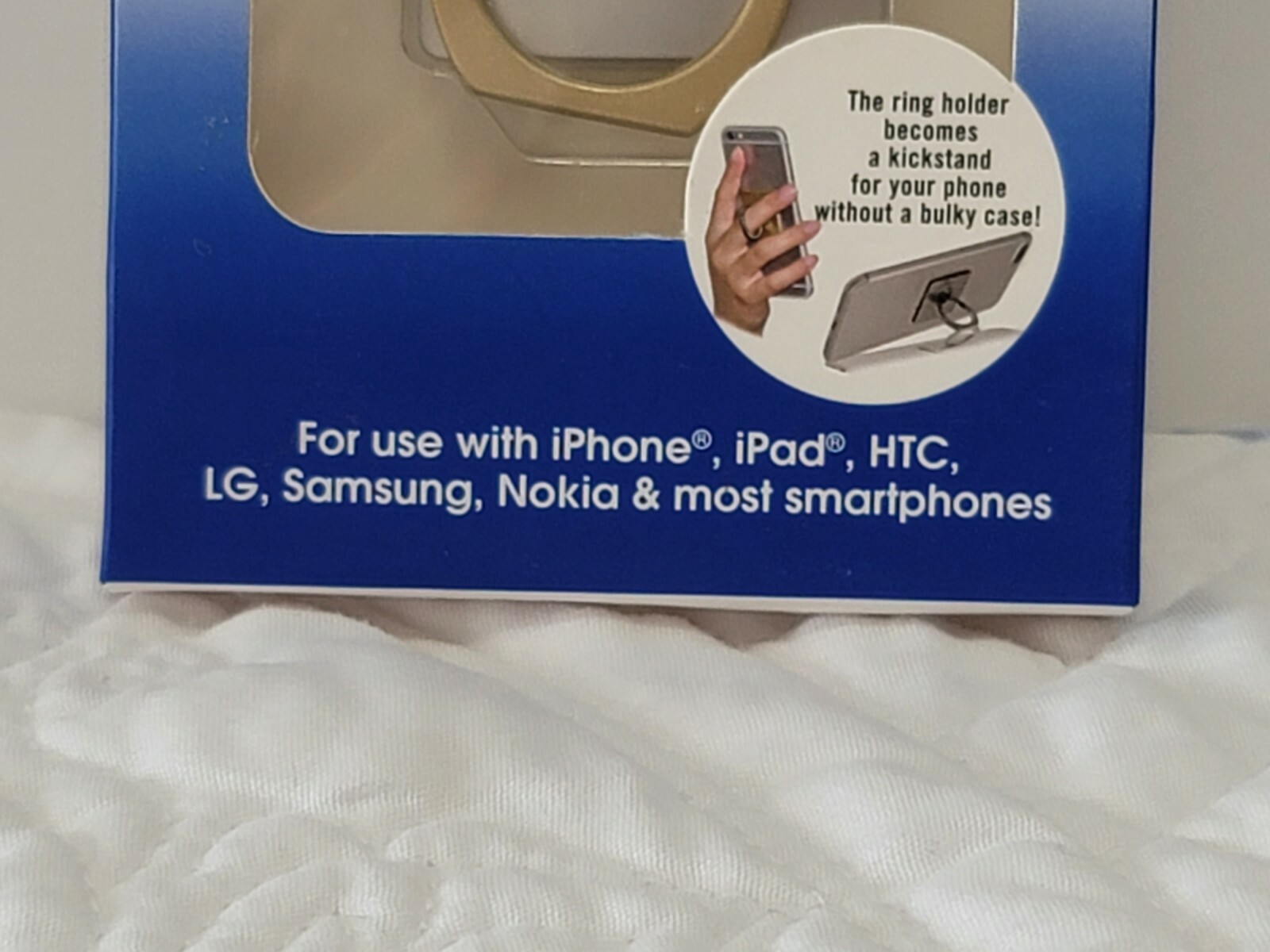 Wireless Gear Ring Phone Holder/Stand color Silver