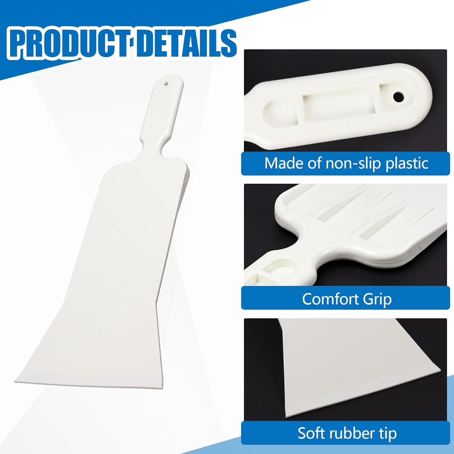 2PCS Car Bulldozer Squeegee, Long Handle Tint Tools, Scrubber Bulldozer Squeegee