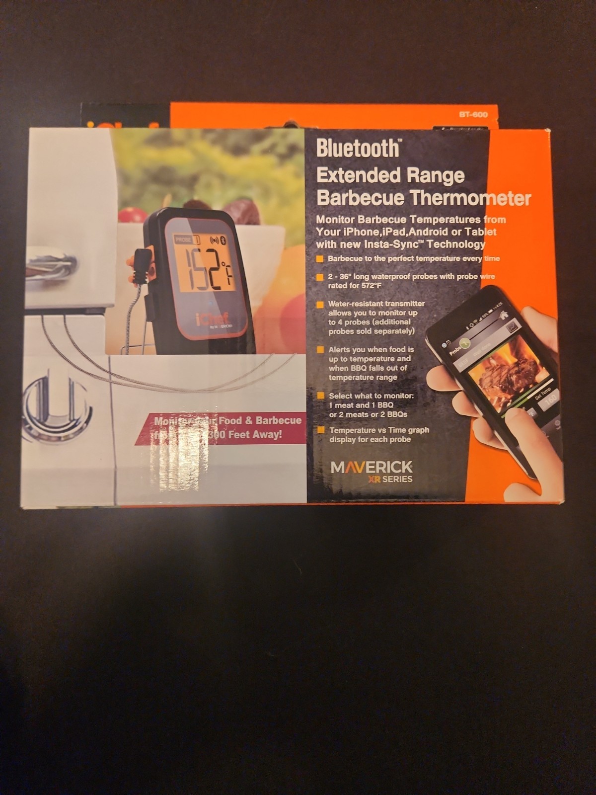 iChef Bluetooth BBQ Thermometer, Extended Range Bt-600