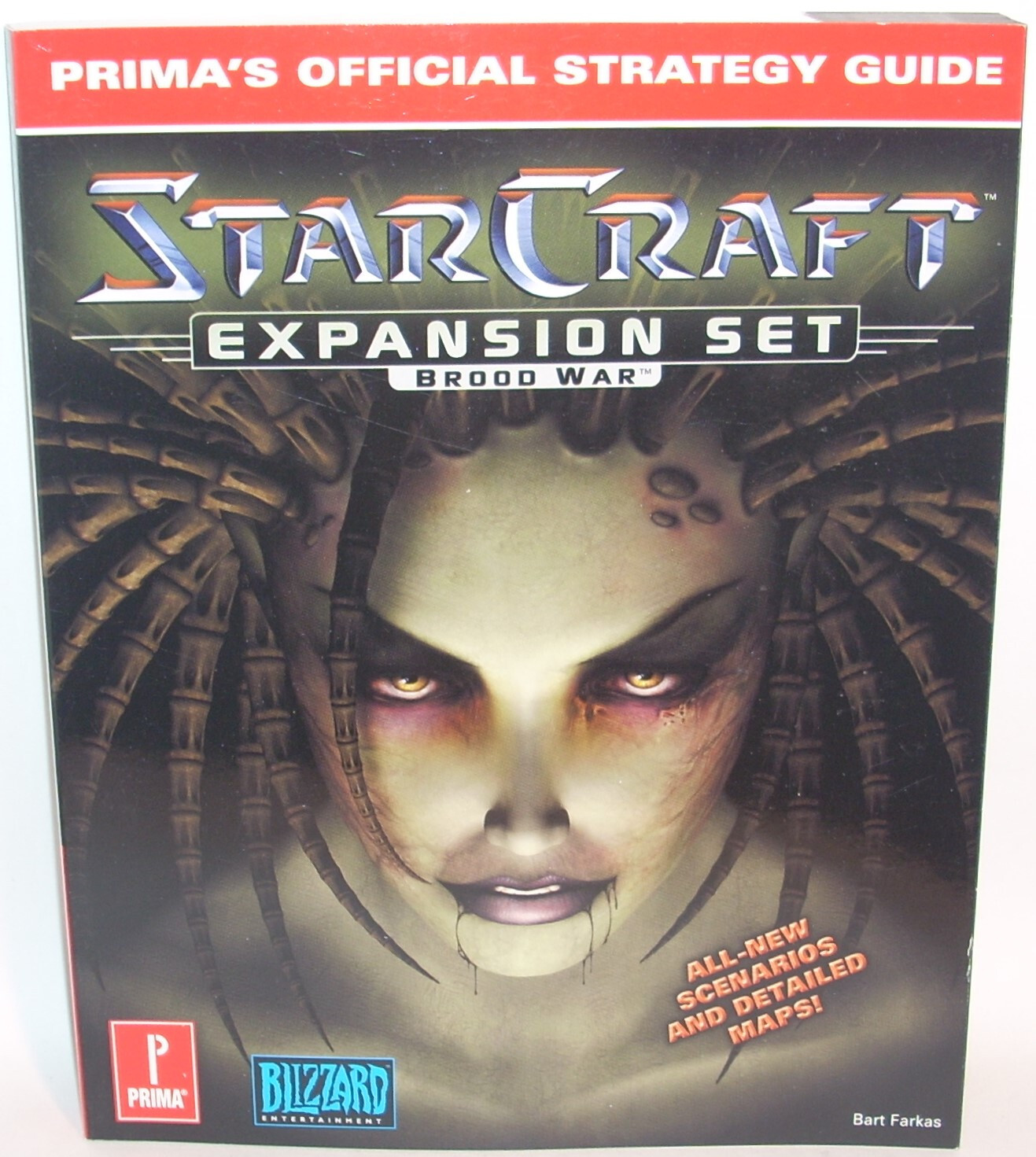 STARCRAFT: BROOD WAR Official Strategy Guide w/ Maps 1998 Prima PC Expansion