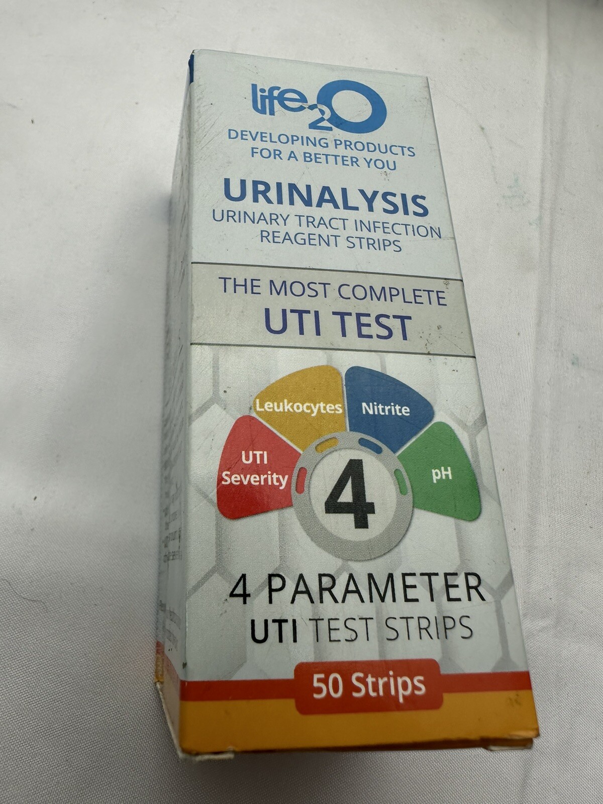 life2O 4-in-1 Full Panel UTI Test Strips for Women, Men & Kids 50ct, Includes...