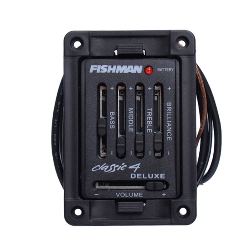Classic 4 Deluxe Preamp PreAmplifier Pickup EQ Tuner for Acoustic Guitar HOT ZW
