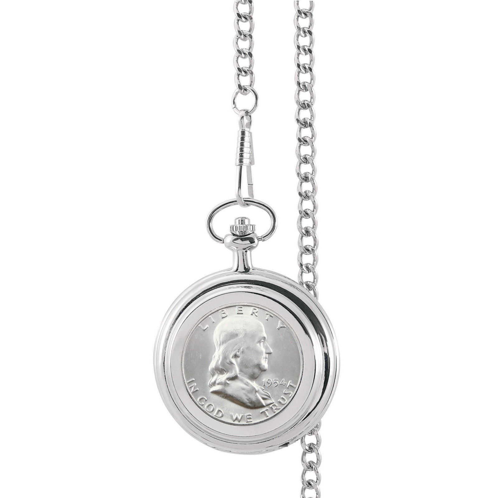 NEW American Coin Treasures Year to Remember Half Dollar Coin Pocket Watch 1954
